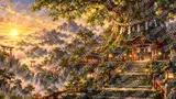 巨木と注連縄が護る御神木の大社