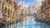 運河と石橋が巡る水上都市