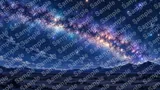アタカマ砂漠に広がる満天の星空と天の川