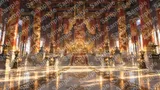 鳳凰の彫刻が舞う天界の玉座の間