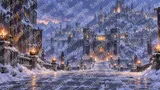 雪と氷に閉ざされた北方の要塞都市