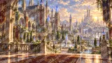 魔法学院がそびえる学園都市