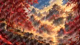 鳳凰の棲む紅蓮の竹林谷