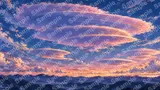 UFOのように空に浮かぶ巨大なレンズ雲