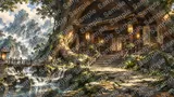 千年杉の巨木に造られた隠者の庵