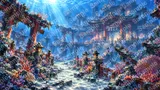 人魚が舞う海底の龍宮城遺跡