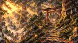 天狗の棲む大杉林の山道