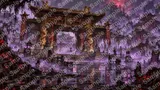 紫の毒霧と不気味な妖花が蠢く魔道沼地