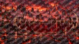 血の池地獄と骨の刺が並ぶ魔界の広場
