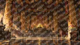 怪しい呪符で埋め尽くされた妖術師の部屋
