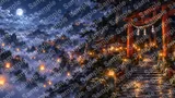 百鬼夜行が練り歩く夜霧の古道