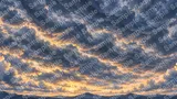 巨大な土星風の環（Rings）が天空を覆う昼の空
