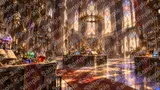 錬金術師の実験室（怪しいフラスコと魔導書）