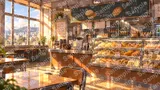 焼きたてパンが並ぶ学校の購買部窓口