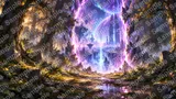 時空の割れ目から覗く異世界の風景
