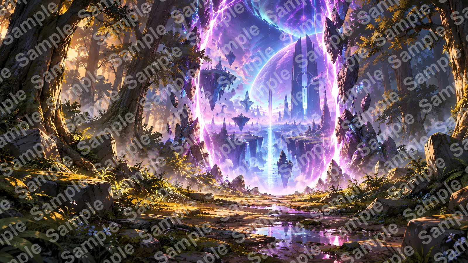 時空の割れ目から覗く異世界の風景